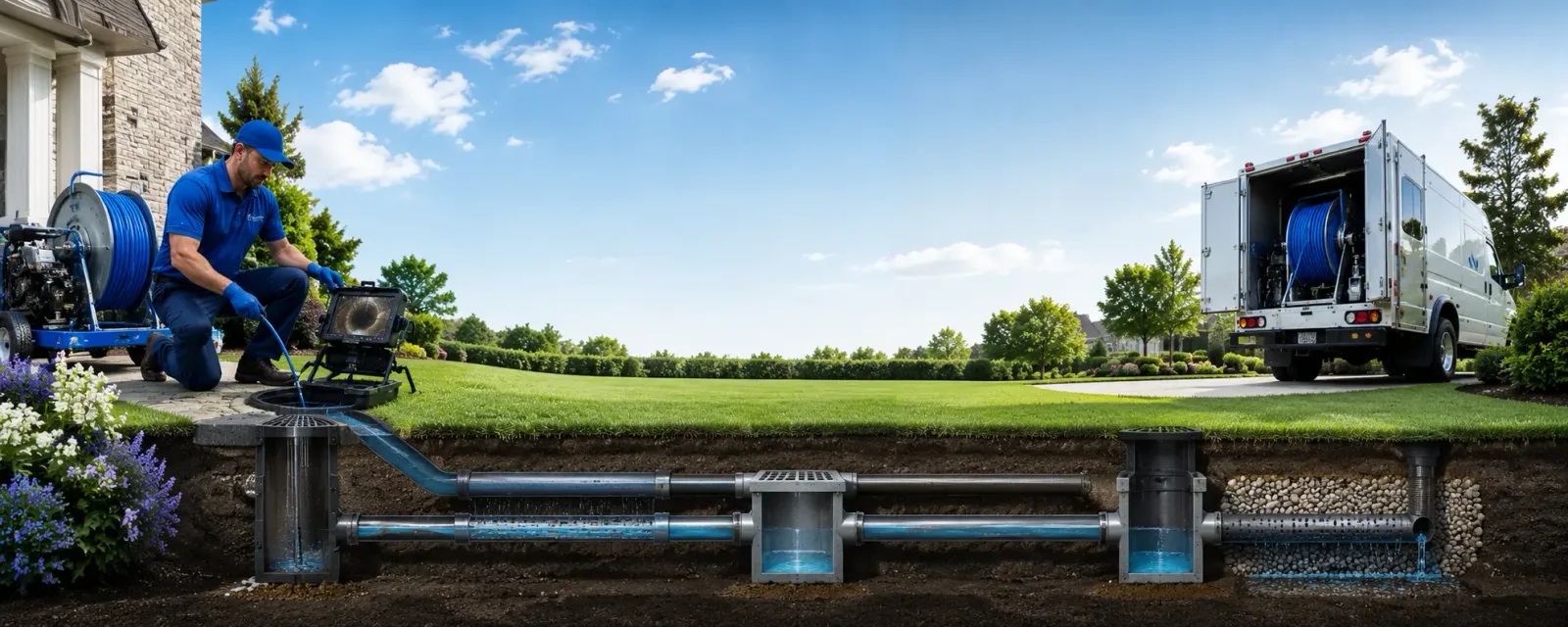 Outdoor drain cleaning information for Bloomfield, NY